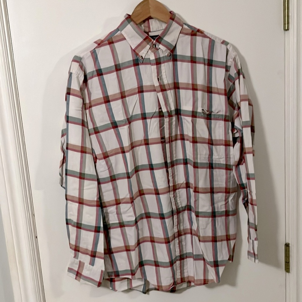 Lands’ End M Plaid Shirt